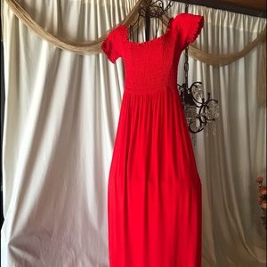 ASOS Coral Maxi Dress Size 8